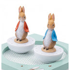 Musical box with dancing Peter Rabbit - Green | Trousselier