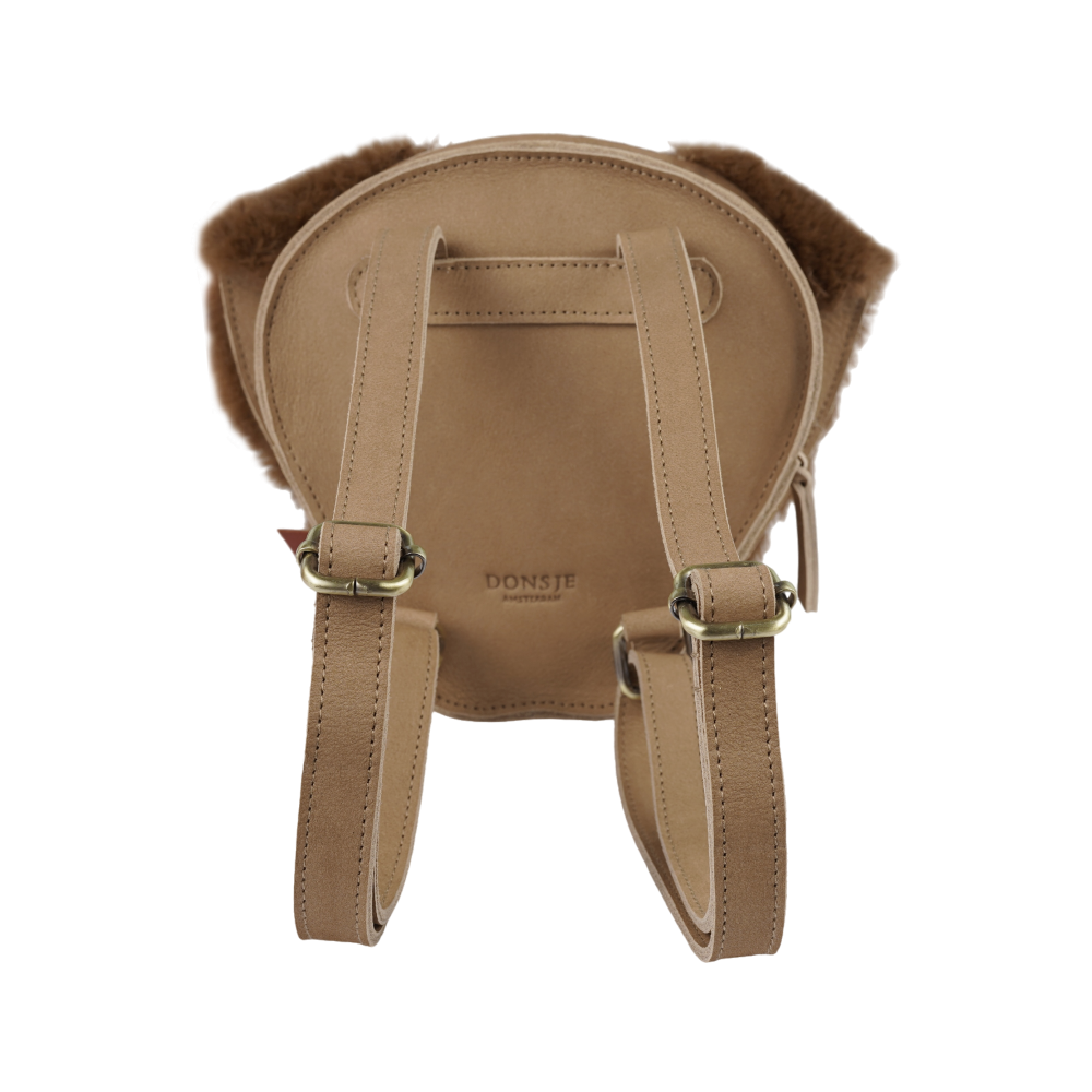 Ryggsekk med vesternhund - Trøffelbrun nubuck | Donsje