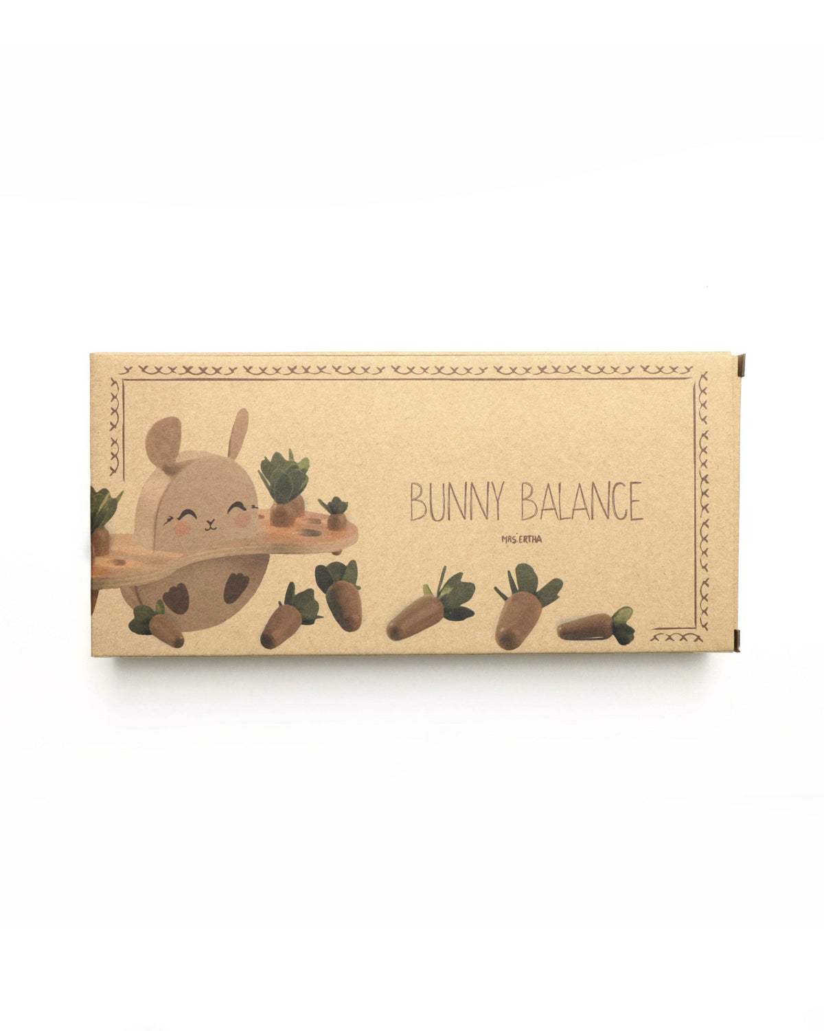 Wooden balancing toy - Bunny Balance | Mrs. Ertha