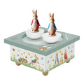 Musical box with dancing Peter Rabbit - Green | Trousselier