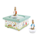 Musical box with dancing Peter Rabbit - Green | Trousselier