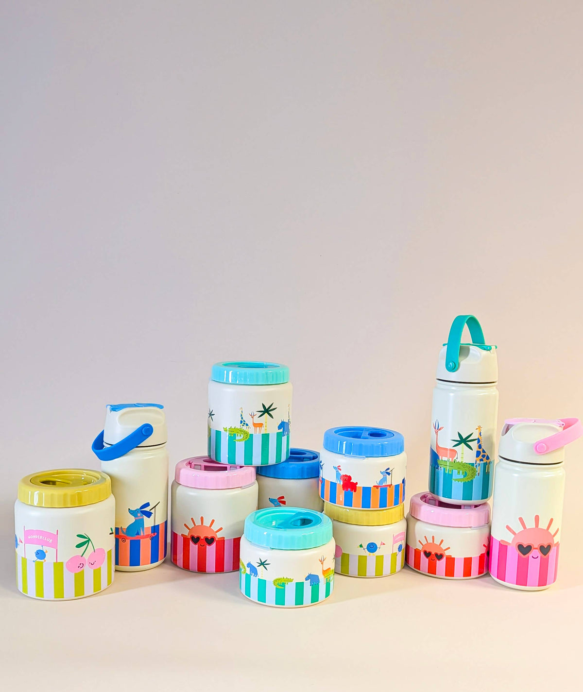 Insulated Food Jar Green - Croc Rock 500 ml | The Cotton Cloud