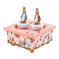 Musical box with dancing Peter Rabbit - Strawberry, Pink | Trousselier