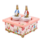 Musical box with dancing Peter Rabbit - Strawberry, Pink | Trousselier