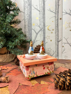 Musical box with dancing Peter Rabbit - Strawberry, Pink | Trousselier