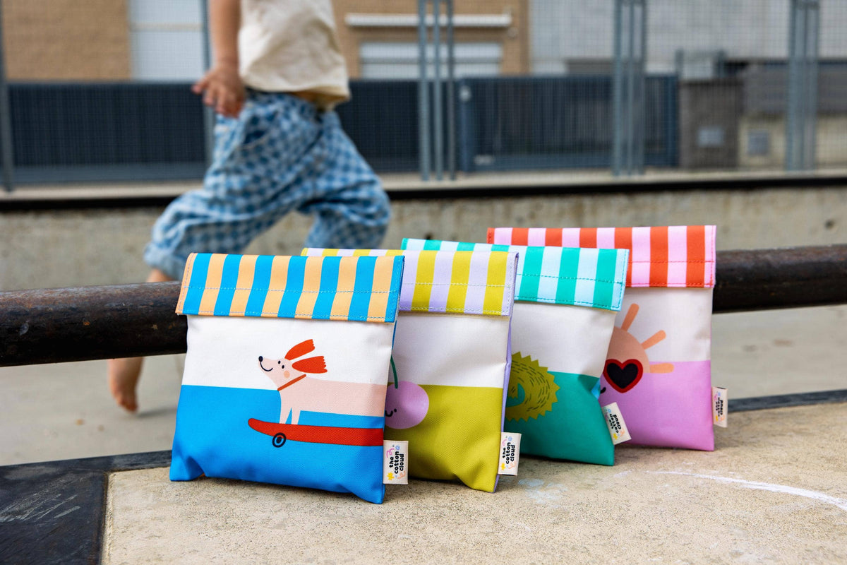 Lunch Bag Blue - Woof Gang | The Cotton Cloud