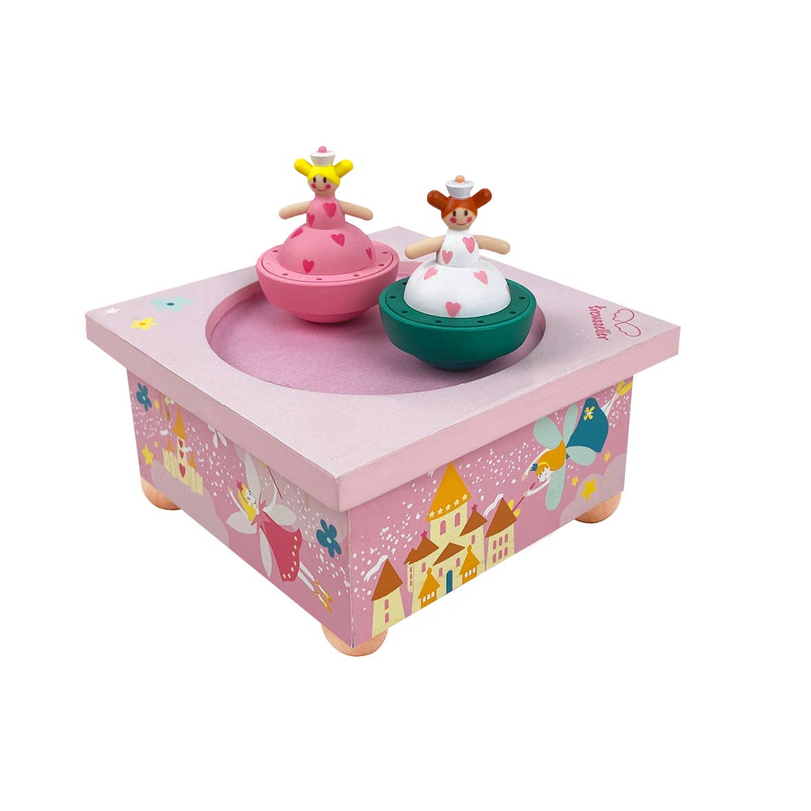Spilledåse med dansende prinsesser - Rosa | Trousselier
