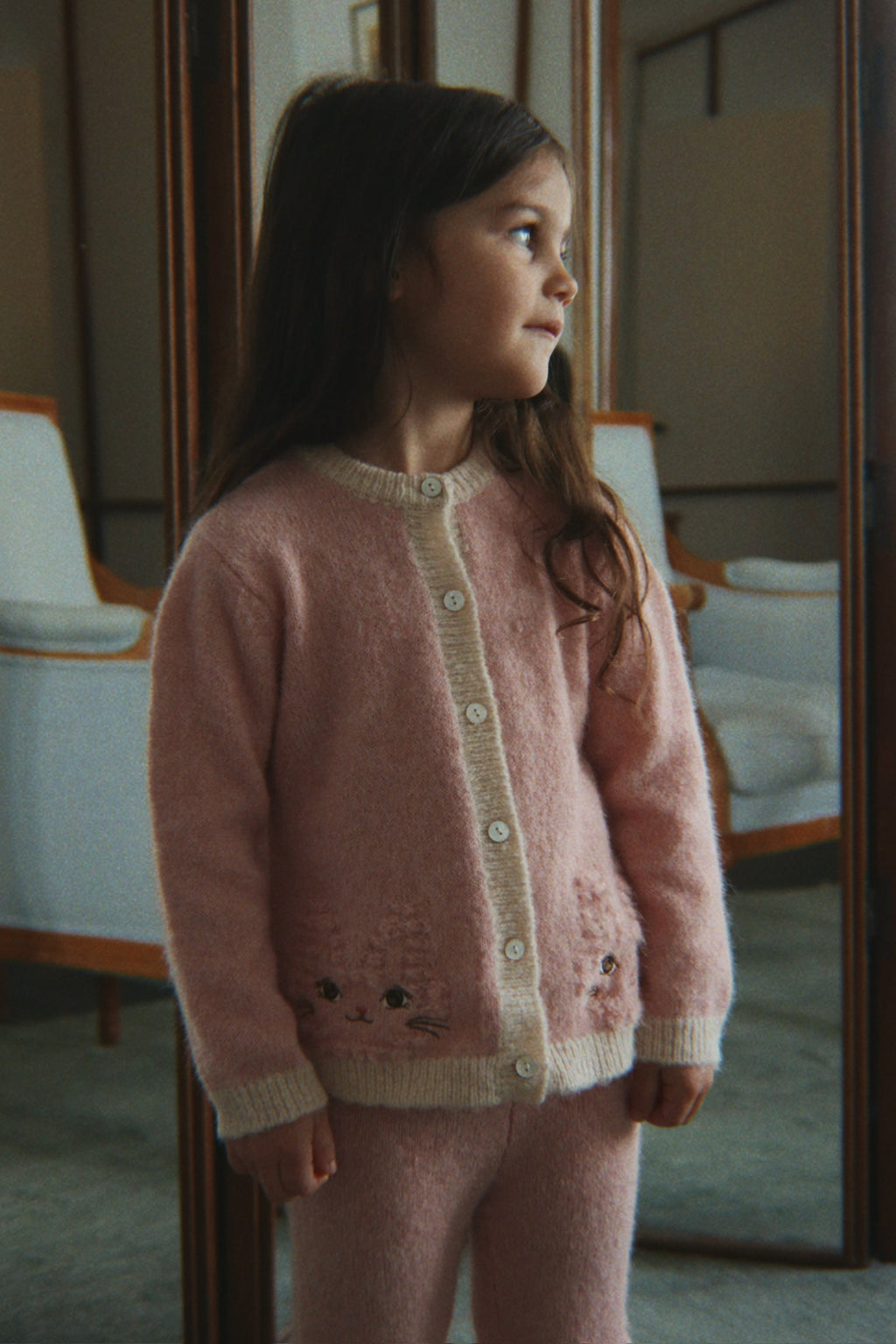 Kitty cardigan - Sølv/Rosa | Konges Sløjd