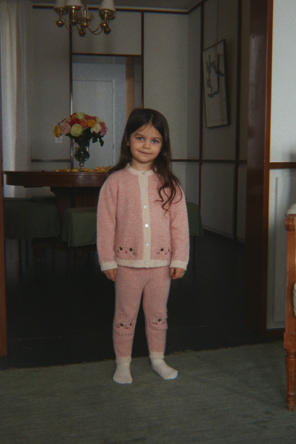 Kitty cardigan - Sølv/Rosa | Konges Sløjd