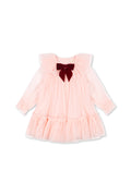 Tulle dress - Bow, Pink (Creole Pink) | Konges Sløjd