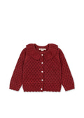 Knitted cardigan - Holiday, Red (Red Dahlia) | Konges Sløjd