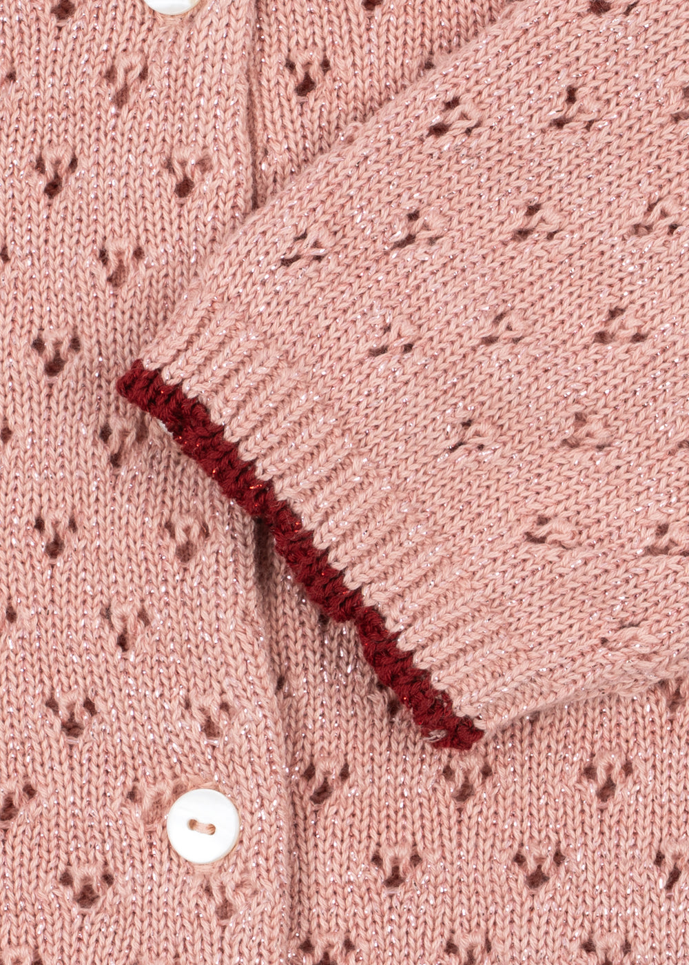 Strikket cardigan - Holiday, Rosa (Mellow Rose) | Konges Sløjd