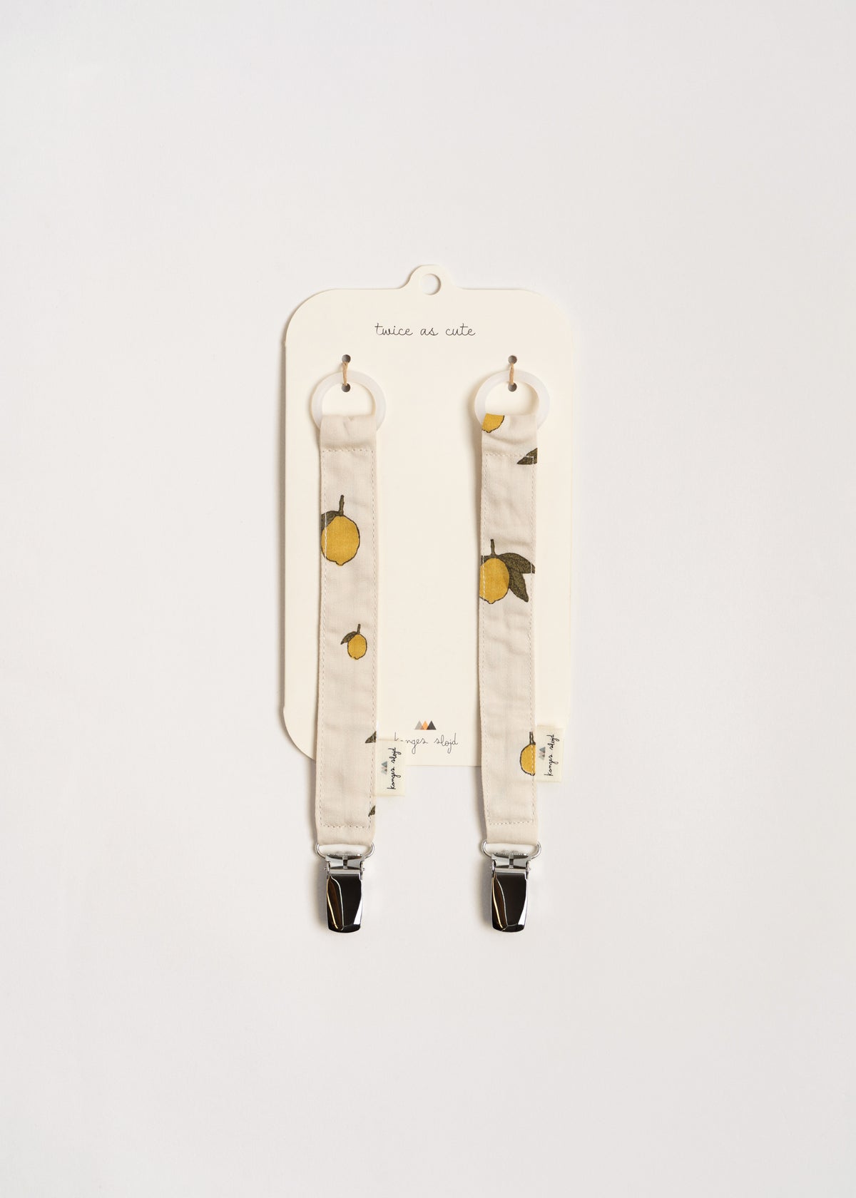 2 Pack Pacifier Strap - Sitron | Konges Sløjd